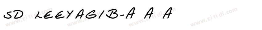 SD LeeYaGiB字体转换
